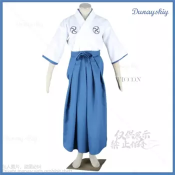 Аниме Abarai Renji Hitsugaya Toushirou Косплей Костюм Японское кимоно Школьная форма Брюки кендо Мужской костюм на Хэллоуин