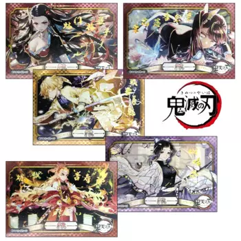 Аниме Demon Slayer Pr Series Tsuyuri Kanao Rengoku Kyoujurou Персонаж Бронзовая коллекция Флэш-карта Мультяшная игрушка Рождественский подарок
