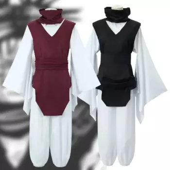 Аниме Джу-дзюцу Часо Косплей Костюм Кайсен Фиолетовый Черный Жилет Шея Гетры Пояс Униформа Мужчины Женщины Хэллоуин Карнавальный Костюм Партии