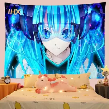 Аниме гобелен IHX для девочки, полиэстер/хлопок