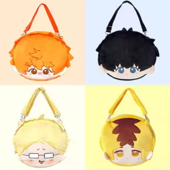 Аниме Haikyuu! Рюкзак-мессенджер для косплея Shoyo Hinata Tobio Kageyama Kozume Kenma Kei Tsukishima, мультяшная пушистая сумка через плечо