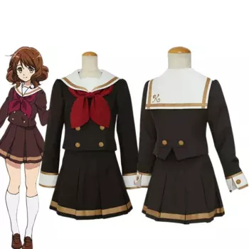 Аниме Hibike Euphonium Oumae Kumiko Косплей Костюм для взрослых женщин Рубашка Юбка Комплект Матроский костюм JK Школьная форма Одежда на Хэллоуин