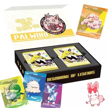 Аниме игра Palworld Card коллекция для детей Booster Box Приключения действие кавайные персонажи головоломки карты праздничные подарки
