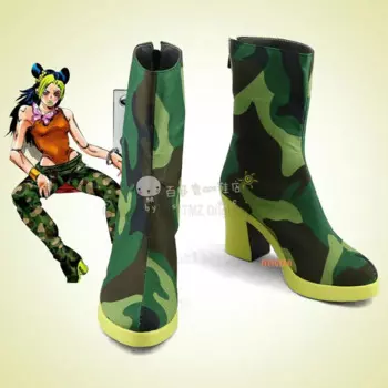 Аниме Костюмы JJoJo's bпутree Adventure Kujo Jolin Cujoh Jolyne персонажи Аниме Костюм реквизит обувь для косплея ботинки
