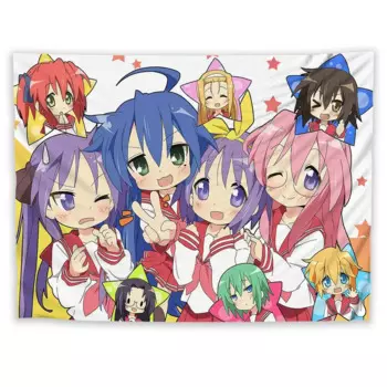 Аниме Lucky Star Kawaii Izumi Konata гобелен