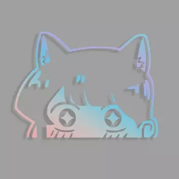 Аниме милая Автомобильная фотобумага вырезанная Водонепроницаемая наклейка забавные внешние украшения Аксессуары для мини-медного клюшка 6