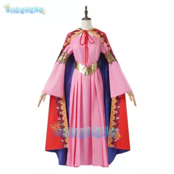 Аниме Нефертари д. Костюм для косплея Vivi Miss, парик, розовое платье, плащ, накидка, Униформа, полный комплект, женский сексуальный костюм на Хэллоуин для взрослых