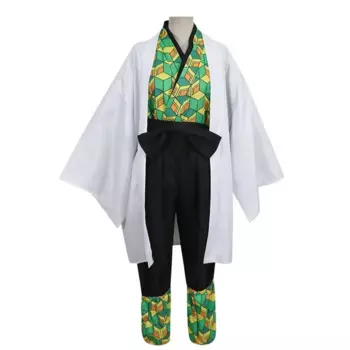 Аниме новый косплей костюм Kimetsu No Yaiba Sabito кимоно накидка мужские костюмы на Хэллоуин