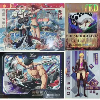 Аниме ONE PIECE DX LP SZR USR series SANJI Trafalgar D. Водный закон Nami коллекция карт настольная игра развлекательные игрушки