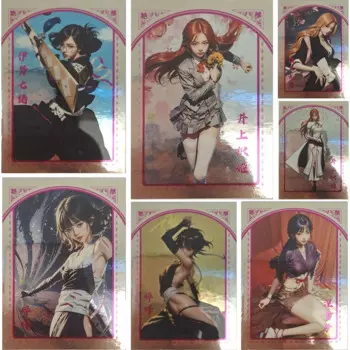 Аниме отбеливатель Inoue Orihime Matsumoto Rangiku Neliel Tu Oderschvank Коллекционная открытка Рождественский подарок на день рождения развлекательные игрушки
