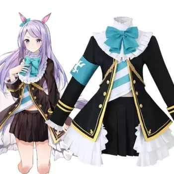 Аниме Umamusume Pretty Derby Mejiro McQueen Косплей Костюм Женское Платье Лолиты Униформа Одежда Хэллоуин Карнавальный Костюм Партии