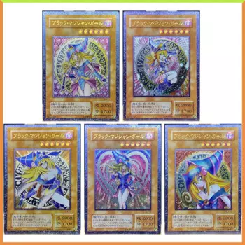 Аниме Yu-Gi-Oh DIY ACG настольная боевая игра позолоченные карты темный волшебник игрушки для девочек для мальчиков коллекционные карты подарок на день рождения