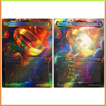 Аниме Yu-Gi-Oh DIY ACG настольная игра боевой лазер рефракционная фольга одно кольцо игрушки для мальчиков коллекционные карты подарок на день рождения