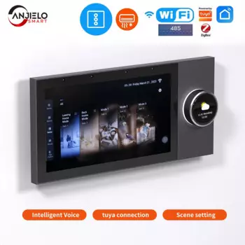 Anjielosmart 7-дюймовая панель управления умным домом с Wi-Fi, многофункциональная интегрированная электронная панель управления умным домом