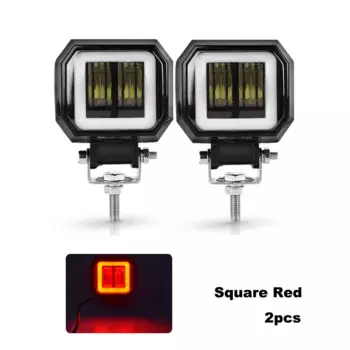 ANMINGPU 2x3 дюйма 20 Вт, круглые фонари для внедорожника ATV, фонари для внедорожника, 4x4, противотуманные фары 12 В, 24 В