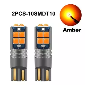 ANMINGPU 2X T10 LED W5W LED Canbus 3030 10SMD 194 168 светодиодный свет интерьера автомобиля W5W светодиодные лампы для чтения автомобиля клин клиренс свет 12V