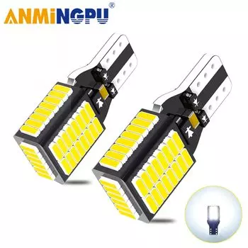 ANMINGPU 2x W16W T15 Led Canbus 1600Lm супер яркие 921 светодиодный лампы 54SMD 912 автомобильный фонарь заднего хода Автомобильная задняя сигнальная лампа