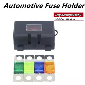 Держатель предохранителя ANS с 20A 30A 40A 50A 60A 70A 80A 100A 125A 150A 175A ANL позолоченный автомобильный предохранитель мини автомобильный стерео аудио