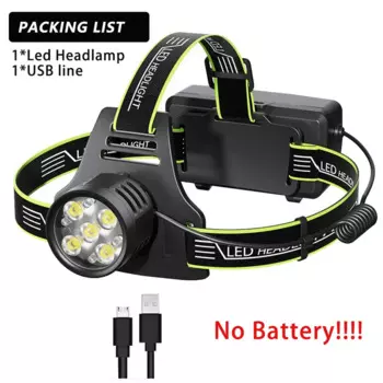 ANTEAM Налобный фонарь 10000lm 5 светодиодов