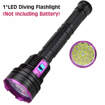 ANTEAM Профессиональный водонепроницаемый фонарь 200м 12 светодиодов