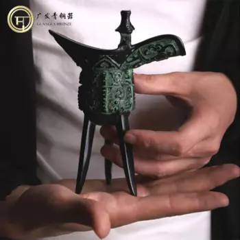 Античная коллекция винная бутылка Jue Cup бронзовая ретро антикварная поделка украшения старинные Винные бокалы коммерческие подарки реквизит фабрика