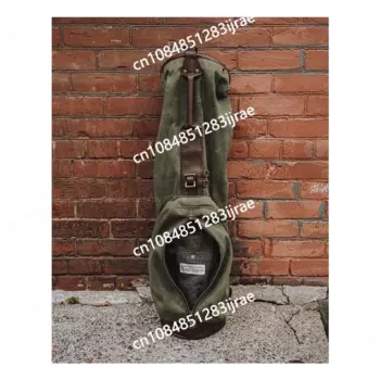 Античная кожаная и вощеная Холщовая Сумка для гольфа