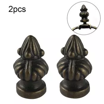 Античные бронзовые финальные ручки для ламп (2 шт.)