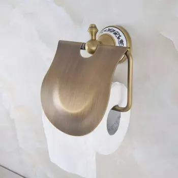 Античный латунный настенный держатель для туалетной бумаги Lba774