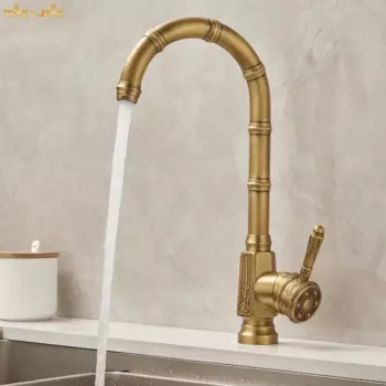 Античный латунный Смеситель для раковины, винтажный кухонный смеситель для раковины, латунный кран torneira, смеситель для раковины, Бронзовый Смеситель для воды