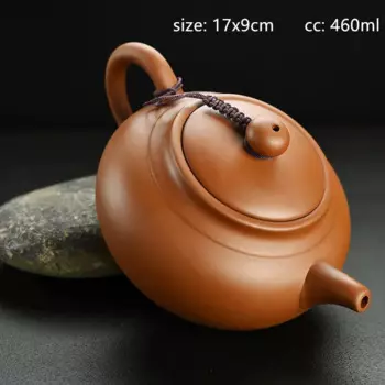 Античный ручной чайник JINGDE CERAMICS из фиолетовой глины 460 мл