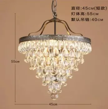 Антикварная хрустальная люстра TAONUANSHU