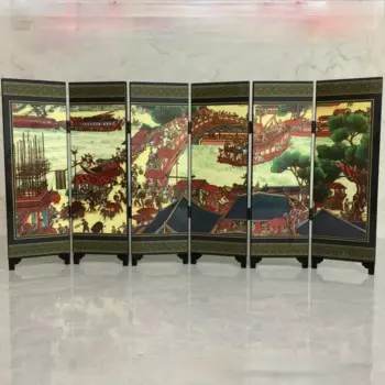 Антикварная лаковая посуда, украшения для небольших экранов, китайские характеристики, деревянные поделки, подарок на заказ, подарки за рубежом
