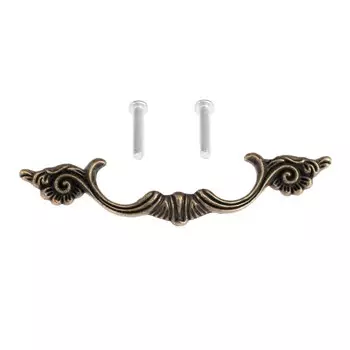Антикварная мебельная ручка Mootvgoo, цинковый сплав, 64x97 мм