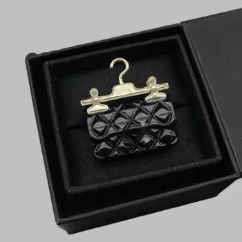 Антикварная модная сумка, изысканная брошь