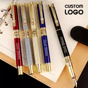 Шариковая ручка devoservice металлическая с гравировкой