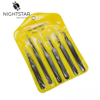 Антистатические прецизионные пинцеты из нержавеющей стали ESD пинцет электронный ремонт паяльник инструмент для красоты ресниц