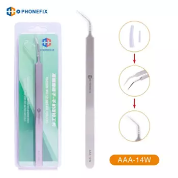 Антистатический пинцет из нержавеющей стали, высокоточный изогнутый прямой наконечник для телефона, материнской платы, печатной платы, мухи, инструменты для ремонта