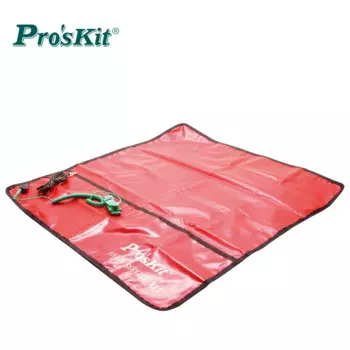 Антистатический рабочий коврик Proskit 8PK-AS07-1 из ПВХ, скатерть для рабочего стола с ремешком на запястье 6 футов/2 м и наземным проводом 10 футов/3 м, комплект полевого обслуживания