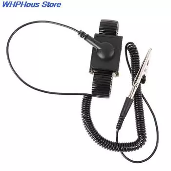 1 шт., антистатический рабочий ремешок на запястье, ESD, регулируемый разрядный ремень, металлический браслет из нержавеющей стали, инструменты для ремонта