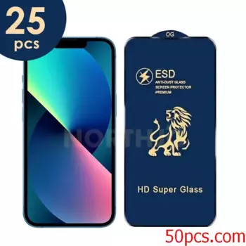 Антистатическое закаленное стекло для защиты экрана iPhone 15pro Max 14 13 12 11 Plus, 25 шт.
