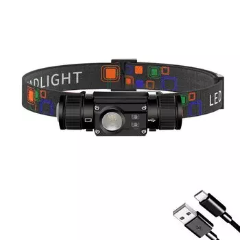 ANYIGEDEJU Налобный фонарь белый красный регулируемая яркость