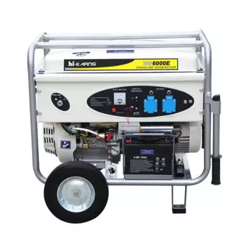 Aoda 5KVA одноцилиндровый Бензиновый электрический генератор с воздушным охлаждением с 10-дюймовым большим колесом и ручками