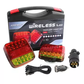 AOHEWEI беспроводные Светодиодные магнитные задние фонари для прицепа, одобрен ECE EMC, без кабеля, 12 В