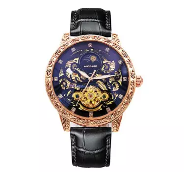 Aokulasic Автоматические Мужские механические часы с вырезами, водонепроницаемые женские часы 2023