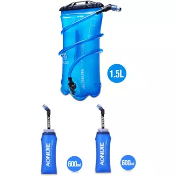 AONIJIE 500 мл 600 мл бутылка для воды 1.5л Набор для водного пузыря BPA бесплатно для AONIJIE рюкзак жилет