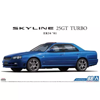 Aoshin масштаб 05533 ER34 Skyline 25 GT TURBO'01 гоночный спортивный автомобиль Хобби игрушка пластиковая модель набор для сборки