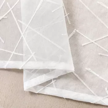 AOSIDI белые тюлевые шторы New Geometry