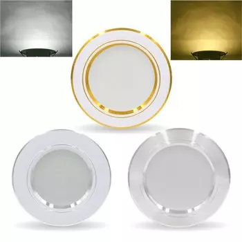 Aoyuansea Встраиваемый светодиодный потолочный светильник 5W 9W 12W 15W 18W теплый/холодный белый