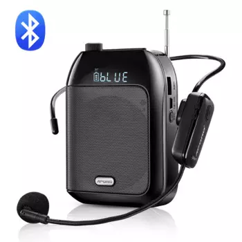 Aporo T9 Портативный усилитель голоса Bluetooth, микрофон для беспроводной динамики для режима шумоподавления, для обучения тура