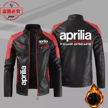 Aprilia мотоциклетный логотип, весенне-осенняя кожаная куртка в стиле ретро, потертая куртка из искусственной кожи, ветрозащитная осенне-зимняя мужская куртка
